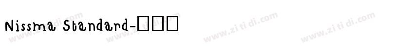 Nissma Standard字体转换